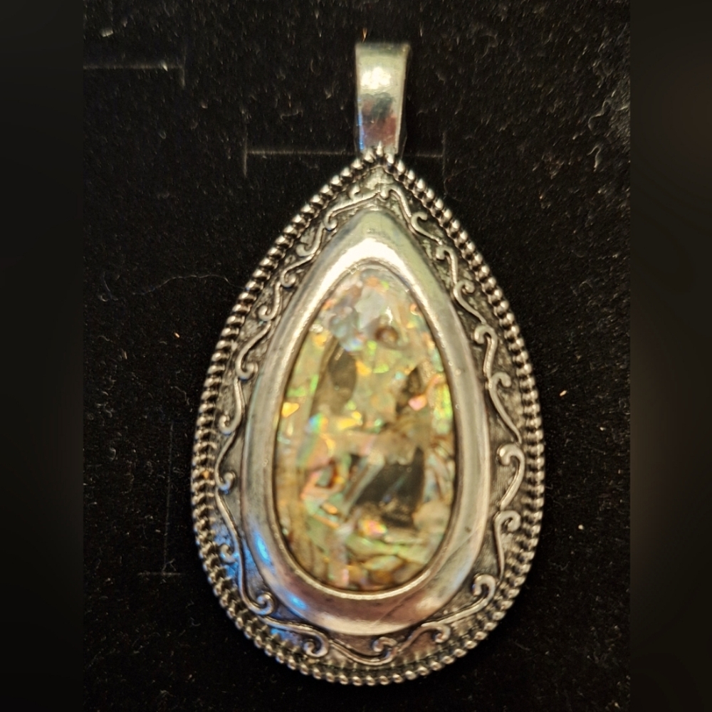 Sterling silver and abalone  pendant